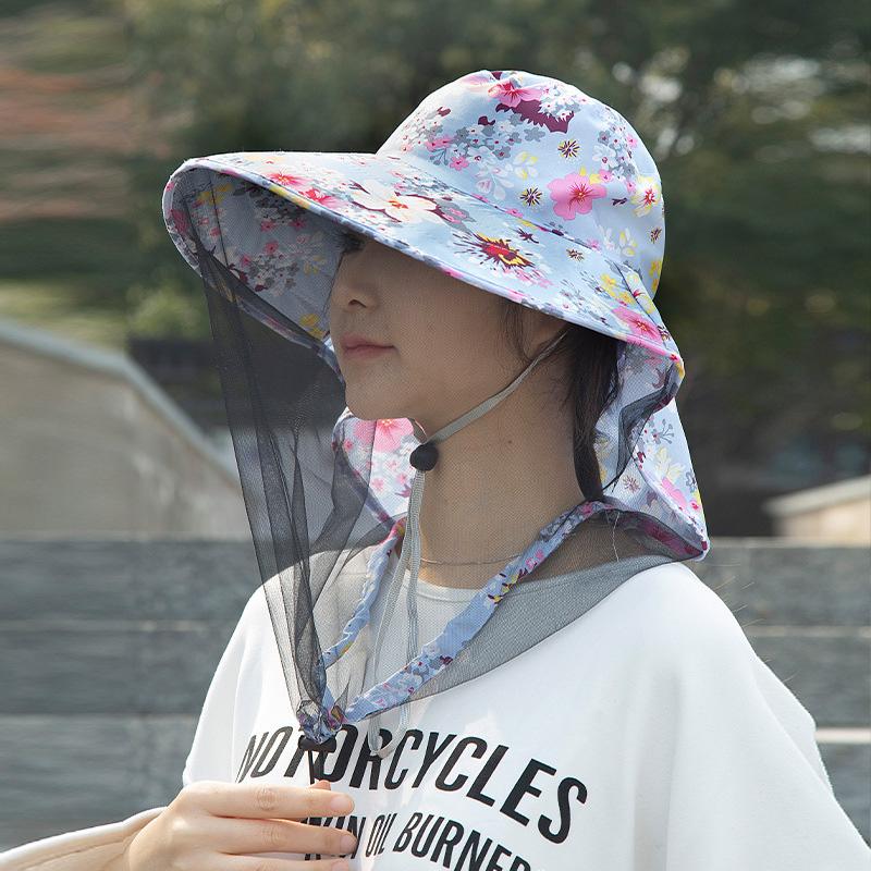 Женские многофункциональные дышащие козырьки для защиты от солнца, кепки, кепки из полиэстера, сетка от насекомых и комаров, лето, 6 стилей