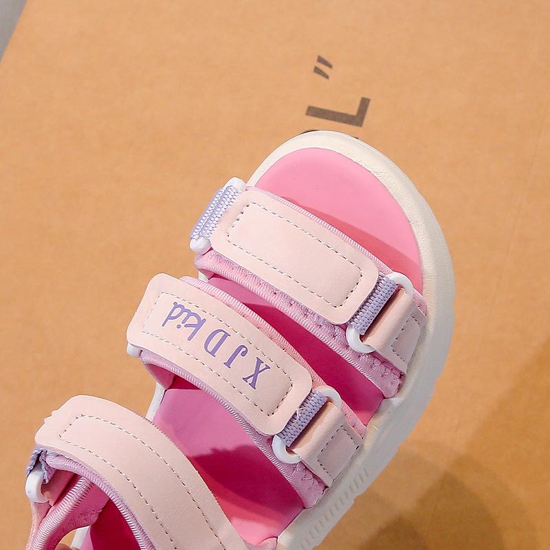 Girls' Sandals2026New Summer Children's Beach Shoes for Little Girls, Non-Slip Soft Sole Sports Sandals for Older Kids