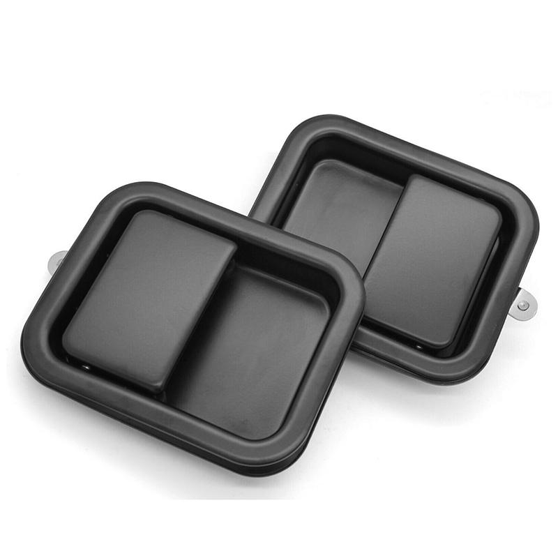 M31K-Metal Front Exterior Door Handle Set Full Door Type 55176382AE 55176383AE for 1987-2006 Jeep Wrangler TJ L YJ