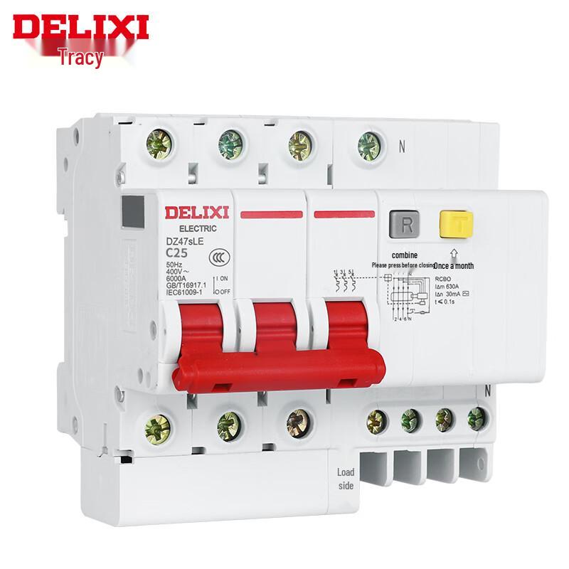 Delixi Electric DZ47SLE 3P+N Miniature Leakage Circuit Breaker