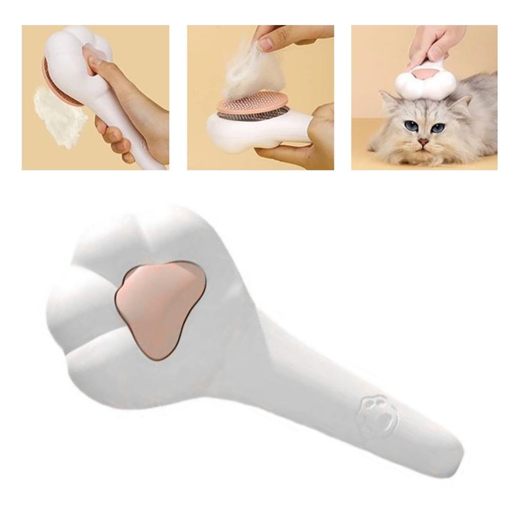 Safe Massage Cat Slicker Brush Self-Cleaning Hair Shedding Brush Pet Grooming Brush for Small Pets