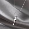 1pc Elegant Cross Pendant Necklace, Simple Unique Design, Versatile for Daily Vacation Wear, Lady's Vacation Date  All Season Jewelry Gift