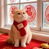 Шарф для кошек и собак с мультяшным принтом медведя, теплый, предотвращает отрывание, подходит для маленьких собак, щенков и котят, в качестве новогоднего или рождественского подарка.