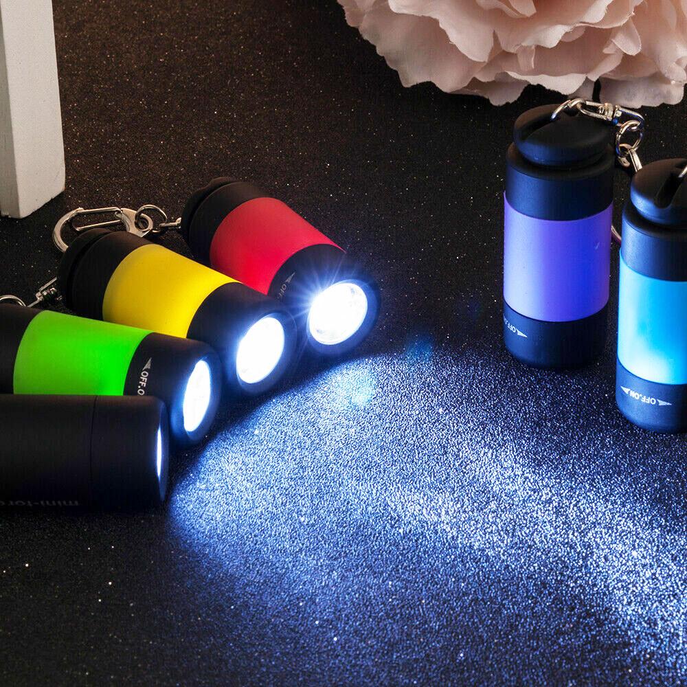 Led Mini Torch Light Portable USB Rechargeable Pocket Keychain Flashlights Waterproof Outdoor Hiking Camping Torch Lamp Lantern