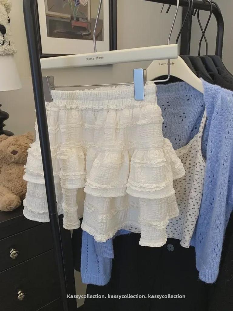 Весенняя милая балетная кружевная пышная юбка - Soft Girl Design