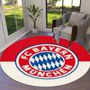 Круглый ковер FC Bayern Munchen, Ковер для гостиной, спальни, дивана, игровой комнаты, Нескользящий коврик для пола