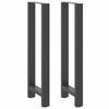 VidaXL Bar Table Legs Anthracite 2 Pieces 40 X (110-111) Cm Steel 4013350