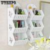 Small/Large Wooden Storage Free Punching Storage Rack Waterproof Display Shelf for Living Room Bedroom Bathroom