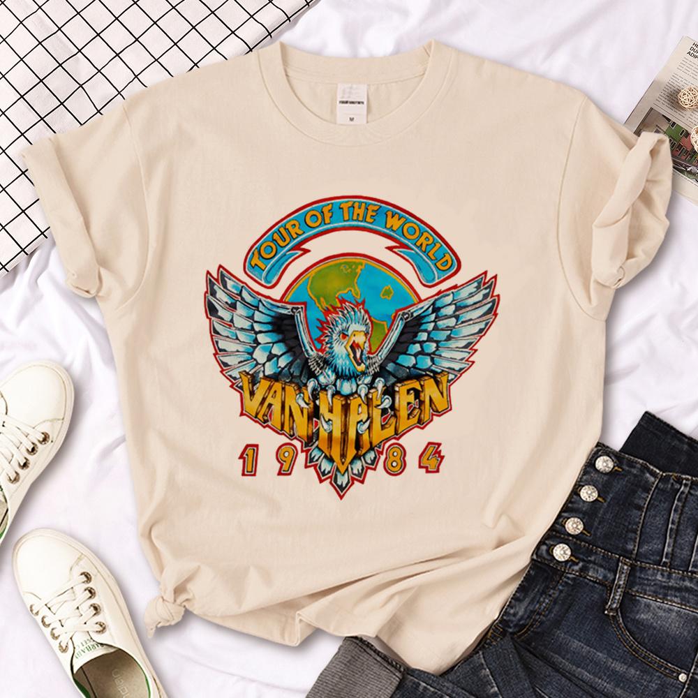 Van Halen tshirts Women summer Japanese streetwear tshirts girl y2k clothing