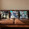 The BBattle Cats Cushion Cover Soft Reversible Durable Pillow Cover MultiScene Use for Home Car Daily Comfort