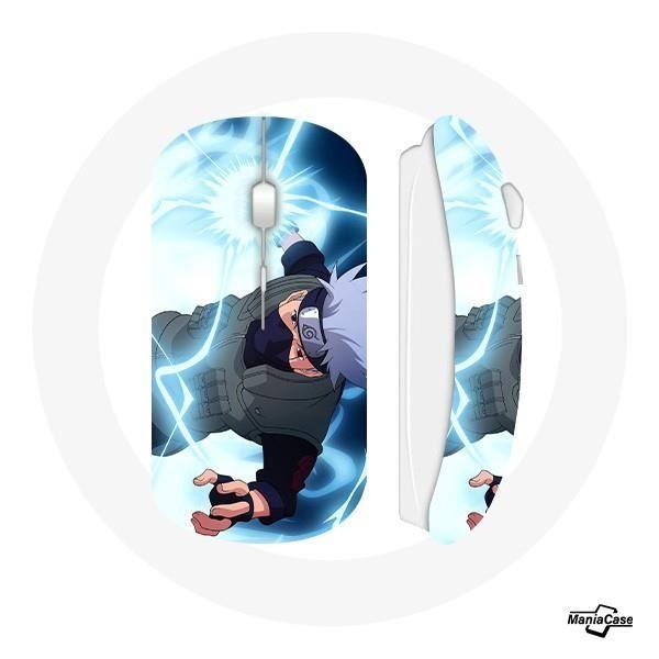 Souris Sans Fil - Naruto - Kakashi Hatake - Compatible Mac et PC - Clé USB Wi-Fi - Blanc
