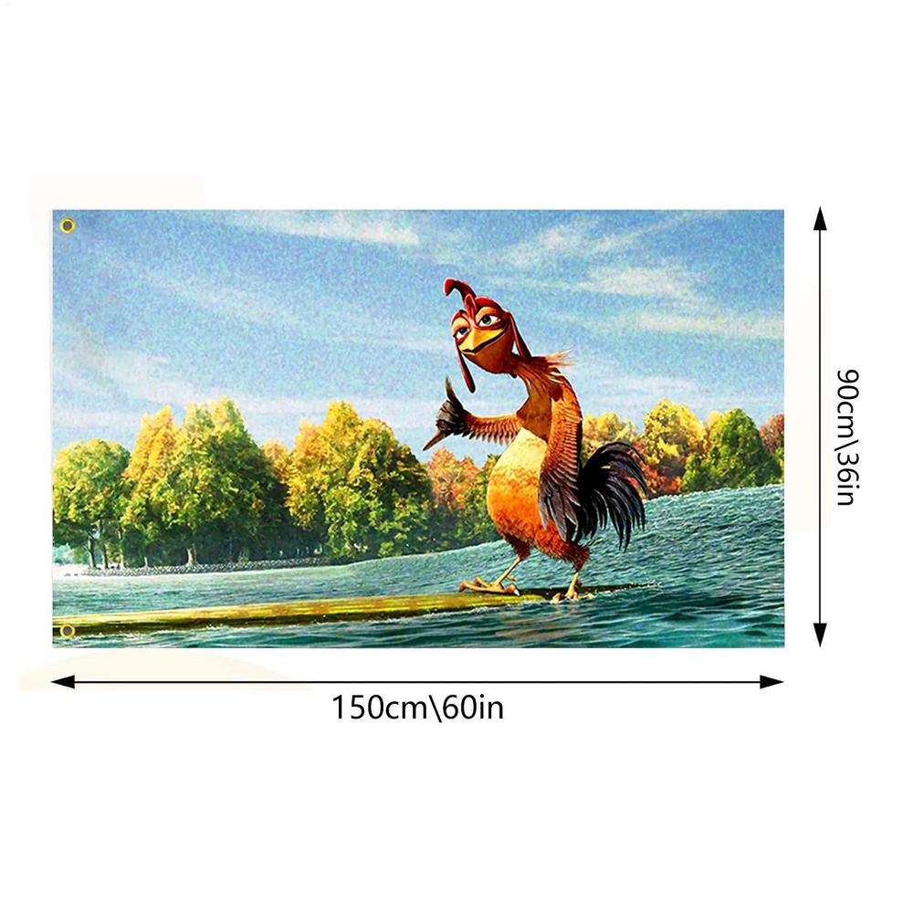 Курица Джо Гобелен Уличный Сад Куриный Флаг Настенное Искусство Декор Декоративный Курица Цзе Настенный Гобелен Спальня Домашний Декор 90X150см