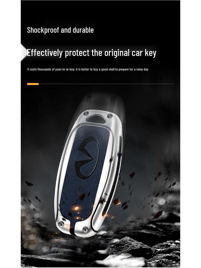 Infiniti Key Case: Men's Metal Shell for QX50, QX60, Q50L, Q70L