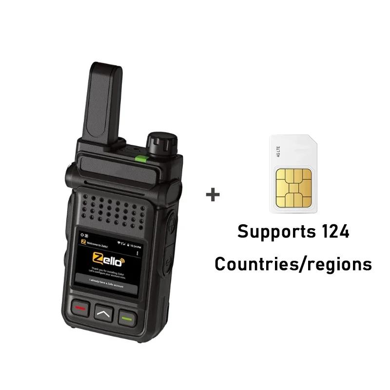 Android ZELLO 5000 км вставка карты глобальная рация открытый 4G двусторонний беспроводной глобальный вызов
