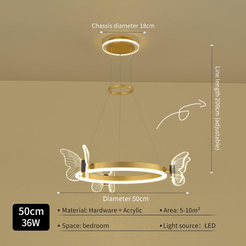 Modern Simple Luxury Butterfly LED Ceiling Lamp Super Bright Household Light for Living Room Fashion Luxurious Atmosphere