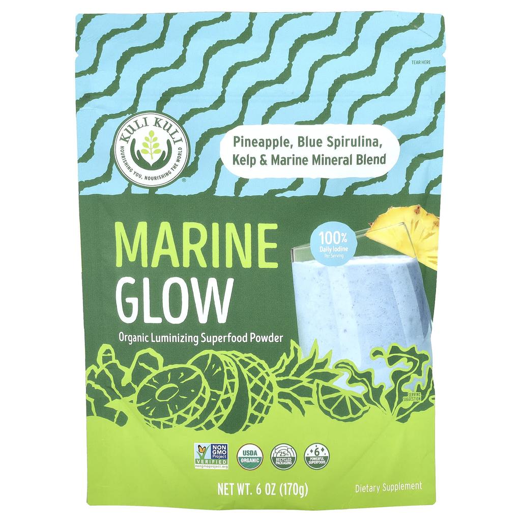 Kuli Kuli, Marine Glow, Organic Luminizing Superfood Powder, 6 Oz (170 G)