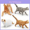 Модель домашней кошки ПВХ декоративная фигурка животного для детей домашний декор
