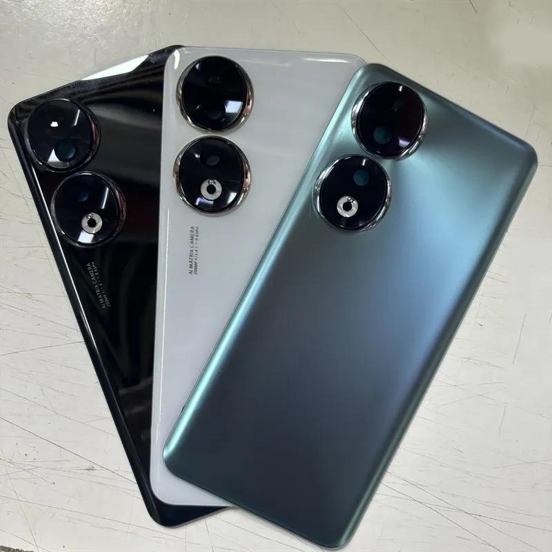 Задняя крышка для Honor 90, задняя стеклянная панель, корпус с отверстием для камеры, сменная задняя панель