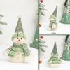 Christmas Decoration Green Snowman Plush Doll, Scene Layout for Hotels & Shopping Malls, Ornament for Under Christmas Tree