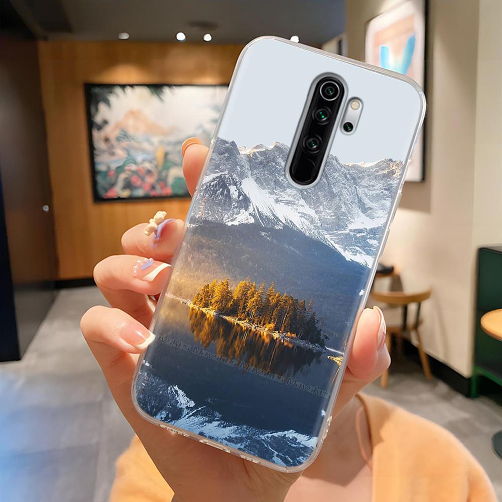 Чехлы из ТПУ для Redmi Note 8 Pro Чехол Прозрачный Красивые Цветы Легкий Чехол для Xiaomi Redmi Note8 Pro Корпус Телефона Fundas