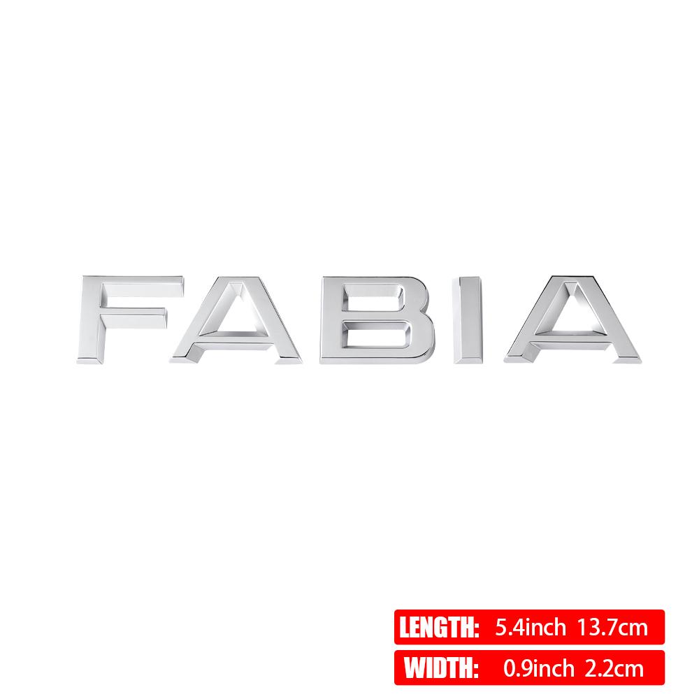 HIAQ2 ABS Car Emblem Letter Trunk Tail Sticker Decal Decor Accessories For Skoda Fabia Kamiq Karoq Kodiaq Octavia Rapid Superb YETI