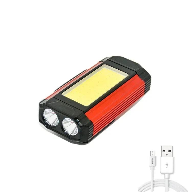 1/2/4 шт. Магнитный COB Рабочий Фонарь USB Перезаряжаемый Светодиодный Фонарик Портативный Фонарь Кемпинг Фонарь Type-C Функция Power Bank Лампа