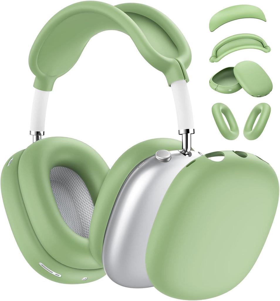 Силиконовый защитный чехол однотонный для AirPods Max - Мягкий чехол-оболочка для накладных наушников