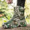 Fashion New Trendy Camouflage Hiking Boots for Men Platform Waterproof Trekking Boots Big Size 47 Non-slip Outdoor Boots Men