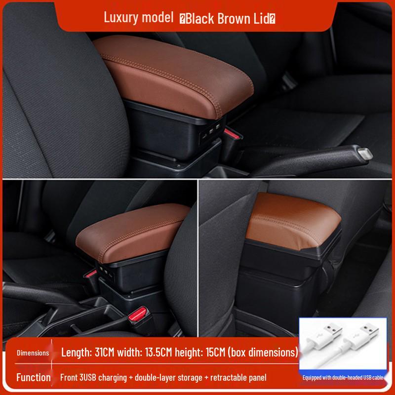 Подлокотник-бокс для Suzuki CELERIO: Центральная консоль для хранения и подлокотник