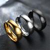 Простое кольцо 6 мм, классическое гладкое золотого цвета, обручальные кольца из нержавеющей стали для женщин и мужчин, оптовая продажа ювелирных изделий