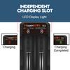 POWERKAN Battery Charger, Type-C USB Input, for 3.7V Li-ion Batteries Compatible with 2665016340 14500 21700 18650 Charging