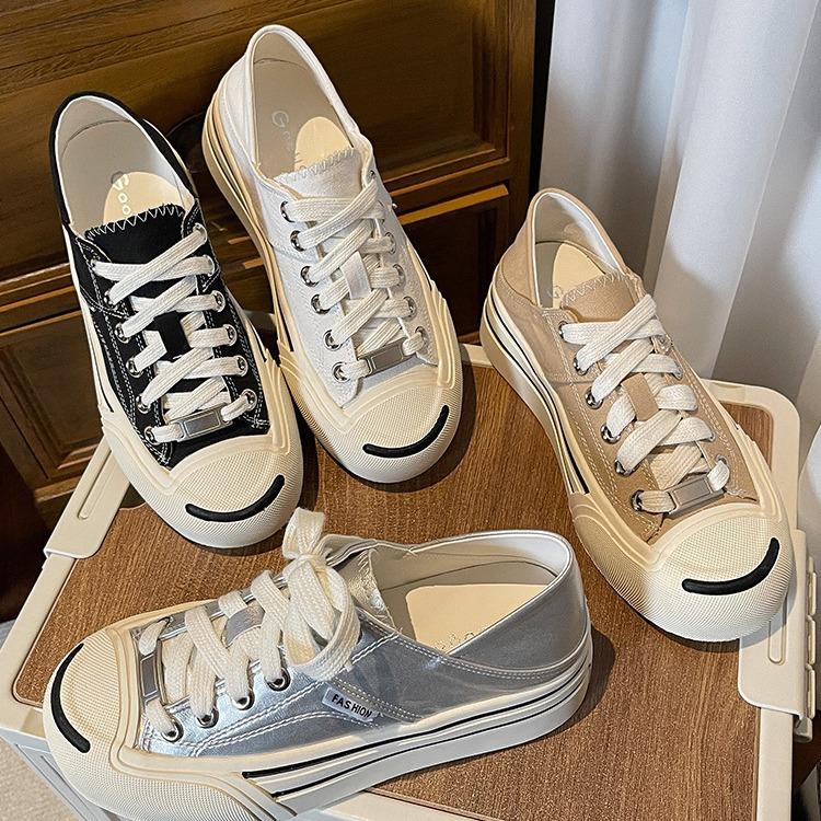 Высокий замок с круглой головкой и толстой подошвой Jack Purcell Повседневная спортивная обувь для скейтбординга Женская парусиновая обувь