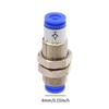Push To Connect Fitting Coupler 4mm/6mm Smc Type Utility Straight Air Water Line Two Way Connector for Automotive Maintenance