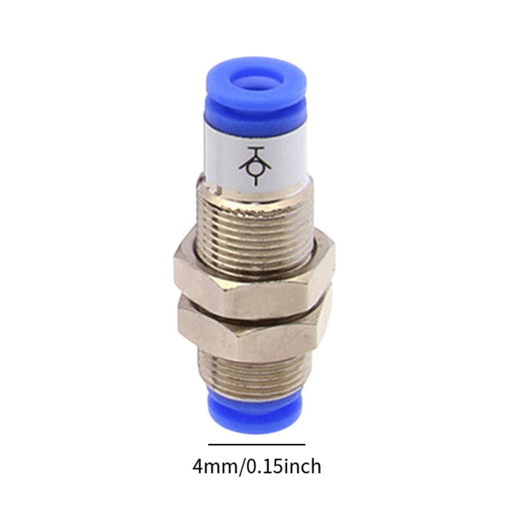 Push To Connect Fitting Coupler 4mm/6mm Smc Type Utility Straight Air Water Line Two Way Connector for Automotive Maintenance