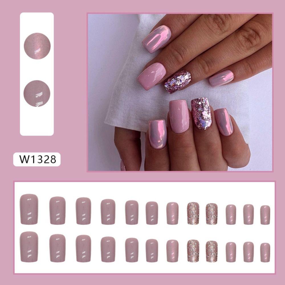 Aurora French Fake Nials French Press On Nails Fashion False Nails DIY