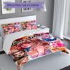 3PC Custom Name "Artistic Self-Portraits" Bedding Set Printed Bedding Set Duvet Cover Closure Includes 1 Duvet Cover & 2 Pillowcases for All Seasons B