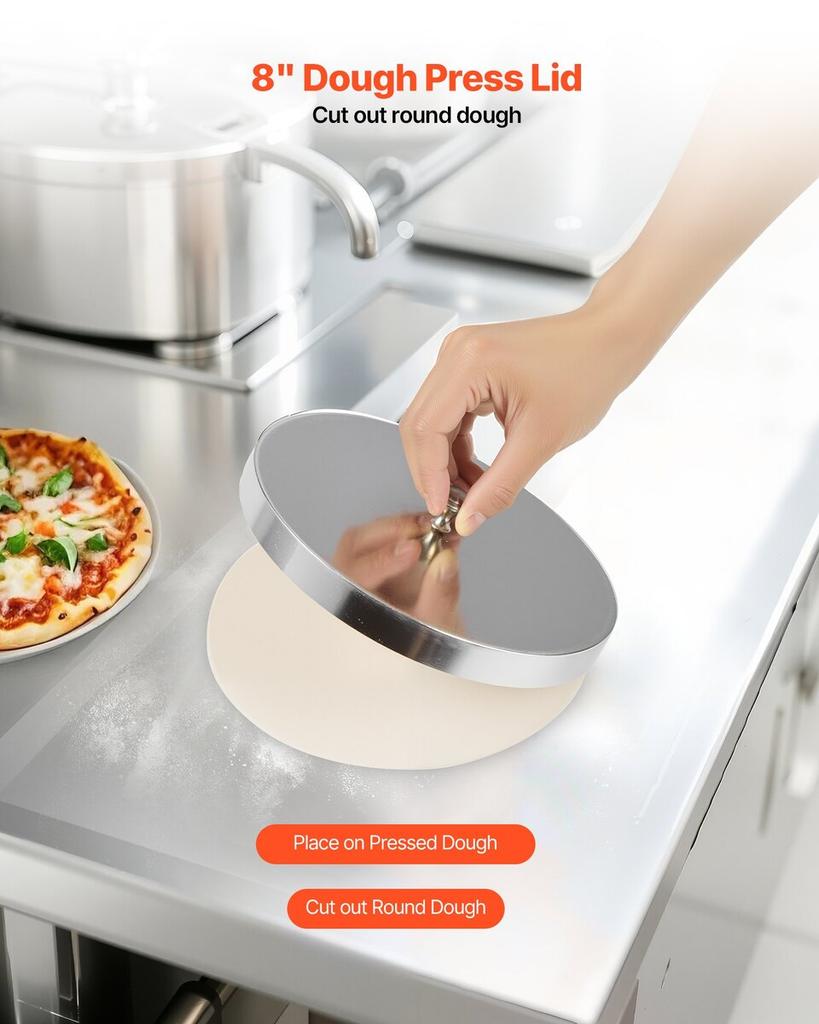 14 Inch Pizza Dough Roller Sheeter Automatic Commercial Dough Press 370W