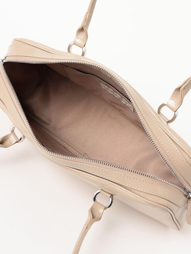 B:MING LIFE STORE by BEAMS Leather Long Handle Boston Bag, Women's, Black, One Size