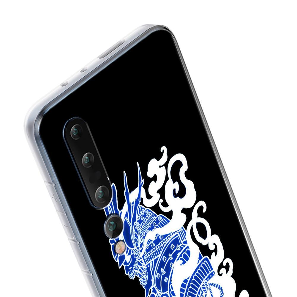 Неоновый чехол для телефона Samurai Oni Mask для Xiaomi Mi 12T 10 12 Lite 11 Ultra 11X 11T Pro 11i Poco X4 X3 NFC F3 M3 M4 5G Прозрачная крышка