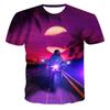 Летняя футболка с принтом Cool Motorcycle Series Fashion Motorcycle Pattern Casual Hip Hop Street Men's O-Neck Fashion Top