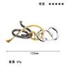 Puzzle Zinc Alloy Intelligence Unlocking Ring Unlocking Set, Nine-Link Educational Toy, Kong Ming Luban Lock Mechanism Box