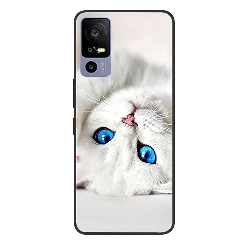 For TCL 40R 5G T771A Case Painted Soft Black Silicone Bumper Phone Cover for TCL 40 R 5G 6.6" Case TCL40R 40R Etui Coque Fundas