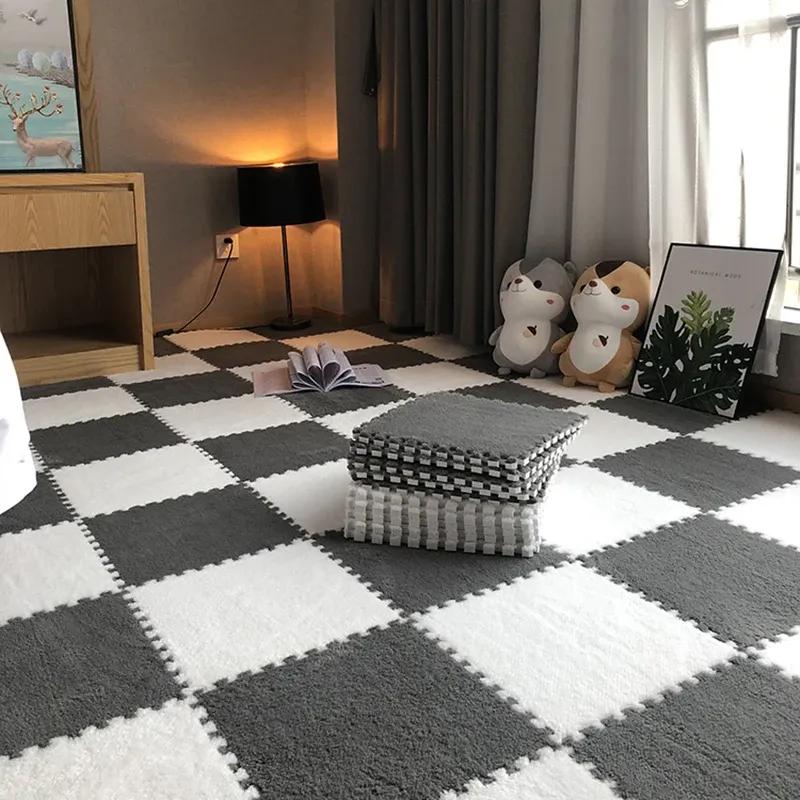 20pcs Activities Mat For Baby Soft Plush Kids Carpet Children's Play Rugs Toys EVA Foam Babies Puzzle Interlock Floor Mats 30*