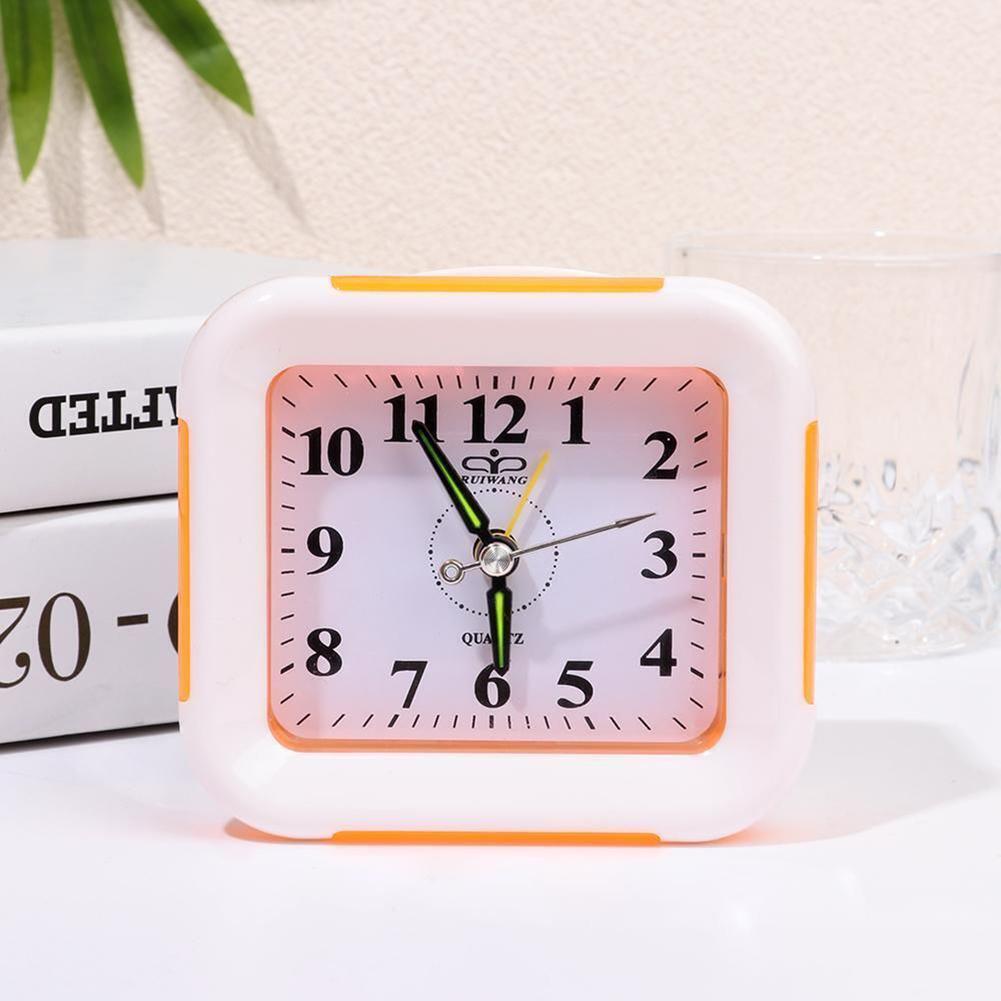 Clock Alarm Clock Bedroom Home Decorations Kitchen Clock Radios Blue Green Orange Purple Stably Stand High Quality