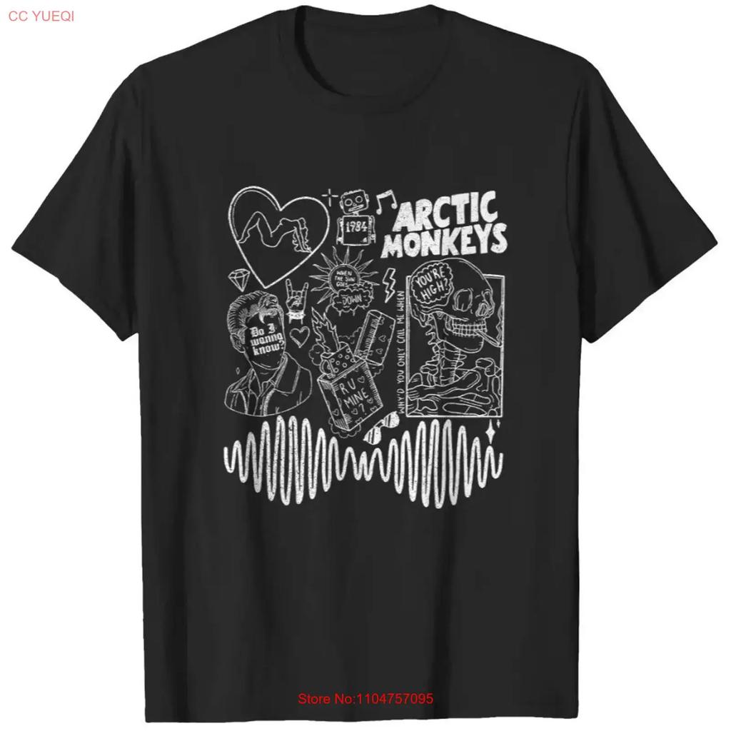 Arctic Monkey Doodle Album Tour 2025 T Shirt Vintage Unisex Streetwear Breathable Stretched Casual Top For Everyday Wear