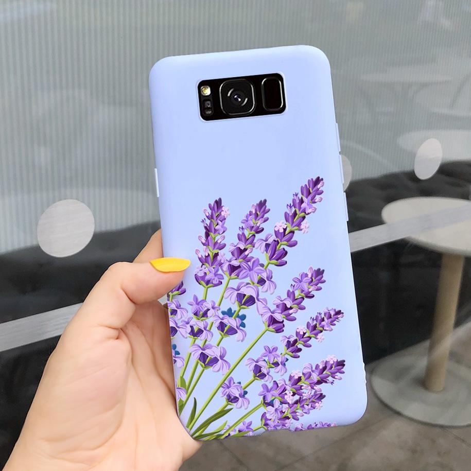 Ударопрочный Чехол Для Samsung S8 Plus SM-G955F Чехол Цветной Ромашка Кактус Мягкий Матовый Чехол Для Телефона Для Samsung S8 S 8 S8+ G950F Capa