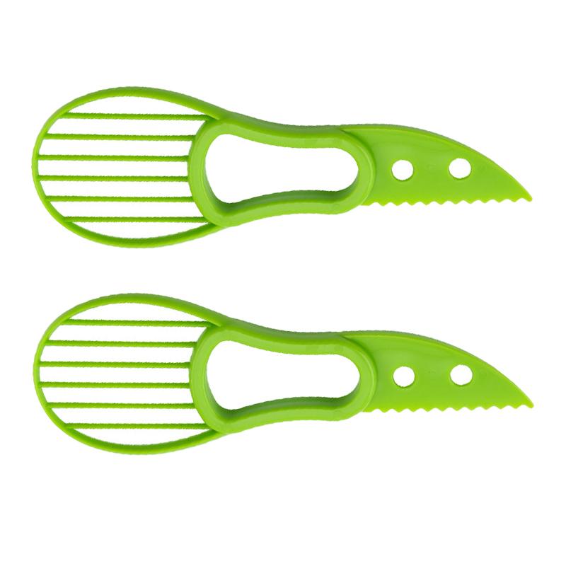 3 в 1 Авокадо Резак Пластиковый Нож Овощечистка Питайя Киви Ягоды Фрукты Авокадо Слайсер Мякоть Сепаратор Кухонные Принадлежности