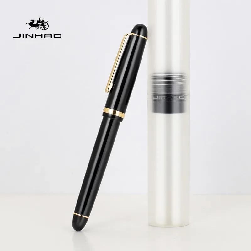 1/5 шт. JINHAO X350 Перьевая ручка Каллиграфическая Металлическая Чернильная ручка Золотое EF F Перо Деловые Офисные Школьные Принадлежности Канцелярские товары