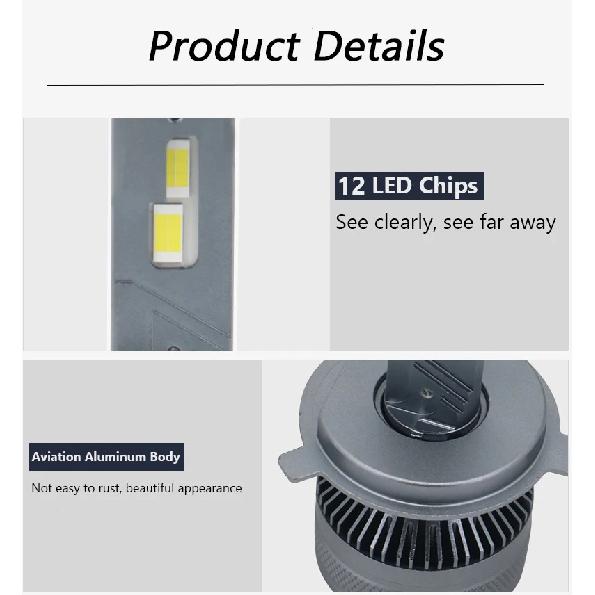 LED Car 6000K 9005 HB3 9006 HB4 H1 H7 H4 H8 H9 H11 9012 Bulb Canbus LED Lamp CSP Chips Power Car Headlight Light 200W 30000LM