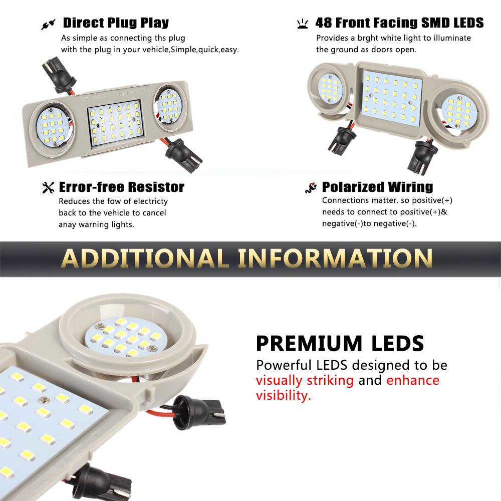 Car Interior Dome Roof Lights For VW Passat CC B6 B7 Golf Tiguan Touran Scirocco Seat Leon Alhambra Skoda Superb Octavia 48 LED Car-Styling